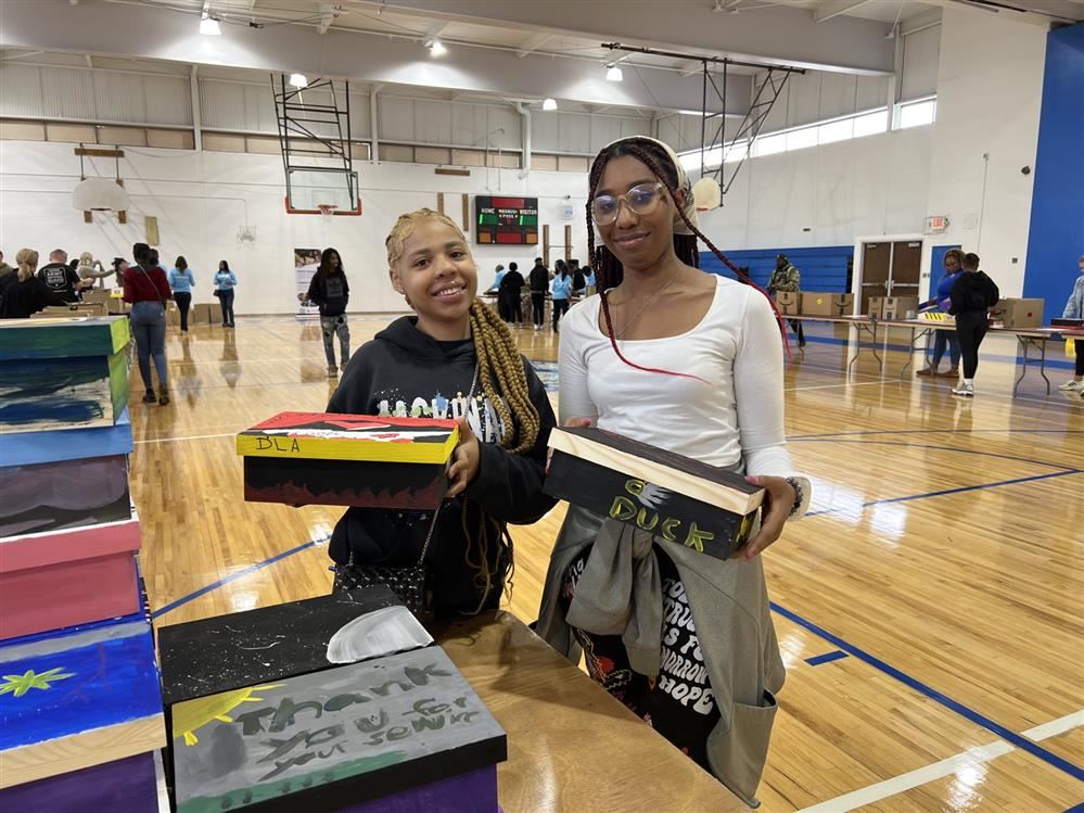  Students smiling